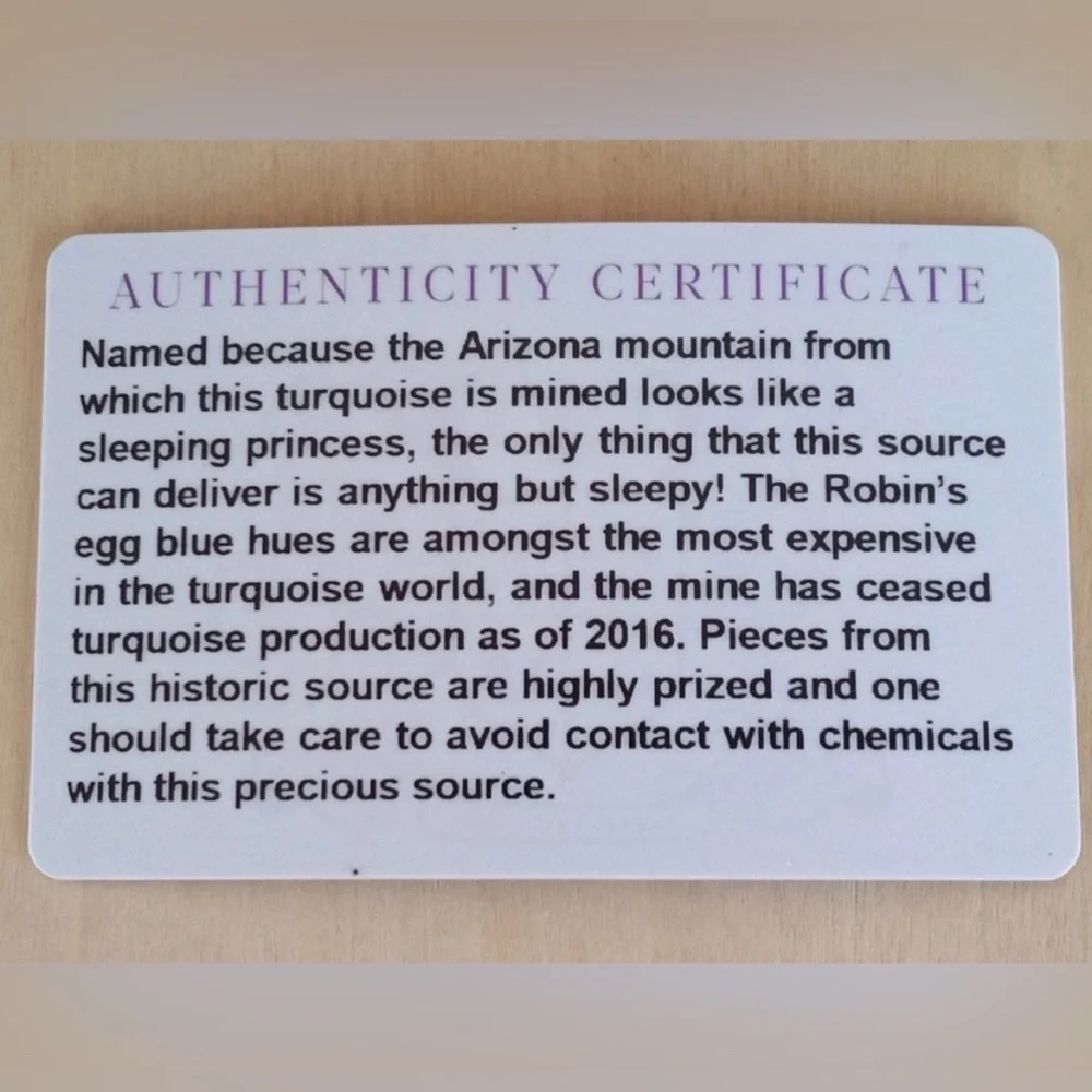 Sleeping Beauty Turquoise Solitaire Stud Earrings in Platinum/Sterling Silver - Picture 6 of 7